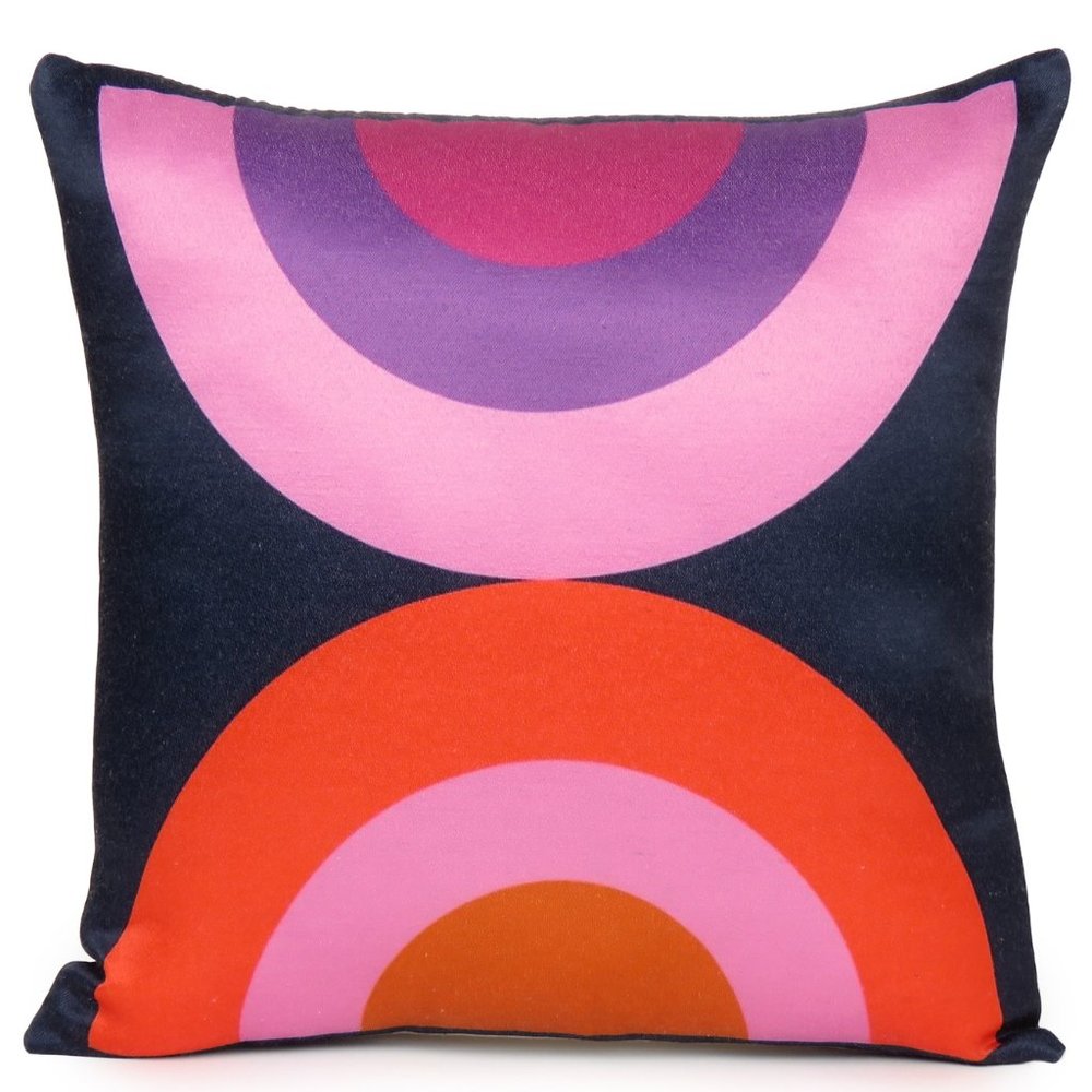 Oussum Home Decorative Half Circle Digital Print Cushion Pillow Cover Case